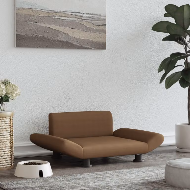 Cuccia per cani The Living Store in tessuto marrone 70x45x28 cm