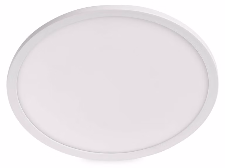 EMOS Lampada LED da parete/soffitto FLORI, rotonda, bianco neutro 4000 K, 2200 lm, 22 W (invece di una lampadina da 150 W), per uso interno, Ø 42 cm, bianco