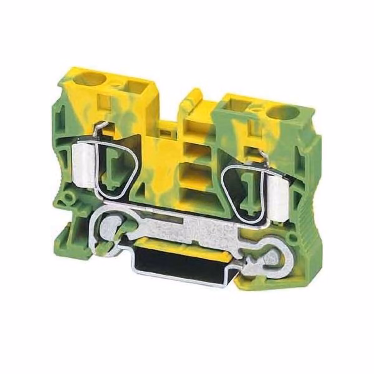 Morsetto per filo protettivo 0,2-16qmm gn-ge - Morsetto di messa a terra a 1 polo 10,2mm ST 10-PE