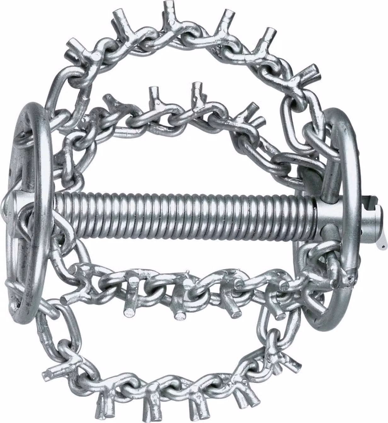 Testa di pattinaggio a catena Rothenberger con punte, 4 catene e anello, 22 mm