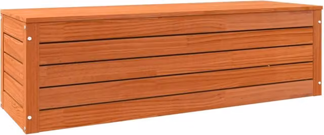 Scatola di stoccaggio in legno di pino cerato marrone L: 109 cm, P: 36,5 cm, H: 33 cm CFW1365912