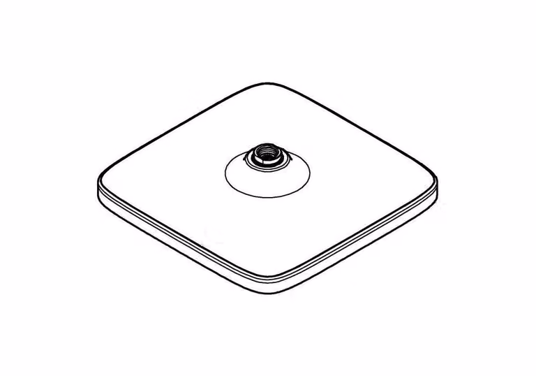 Soffione Tempesta Cube 250 250x250mm cromato