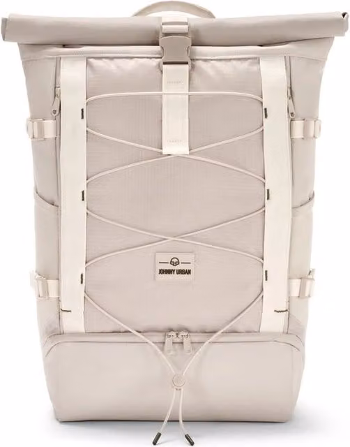 Borsa da Viaggio Allen Large Move Johnny Urban Beige con Tracolla e Scomparto per Laptop Impermeabile