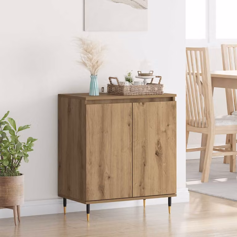 Credenza moderna vidaXL in legno color marrone L: 60 cm, P: 35 cm, H: 70 cm