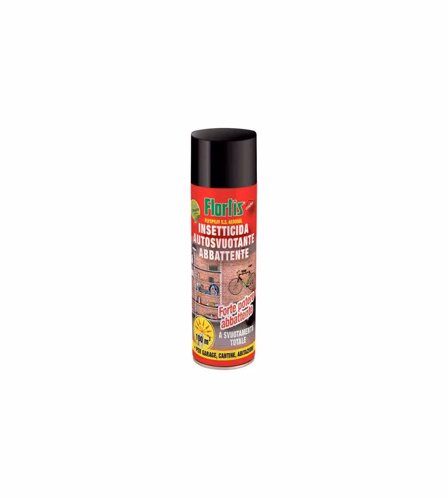 Flortis Insetticida Fumogeno Spray 150ml - Efficace contro insetti volanti e striscianti