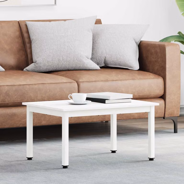 Maison Exclusive - Tavolino bianco 70 x 50 x 36 cm in legno massello di pino