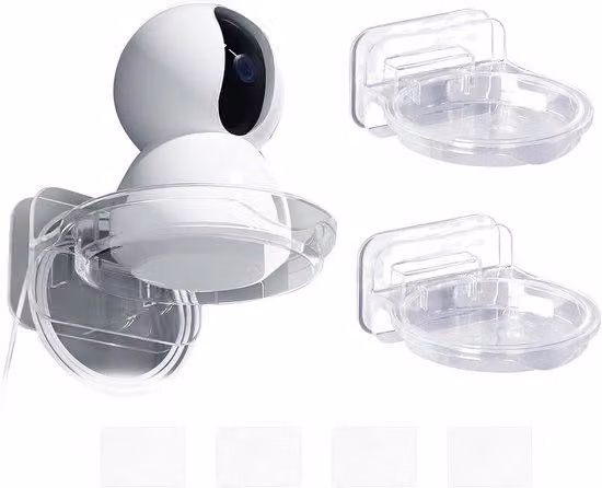 Set di 2 supporti universali a parete per telecamere di sicurezza – Facile installazione senza foratura