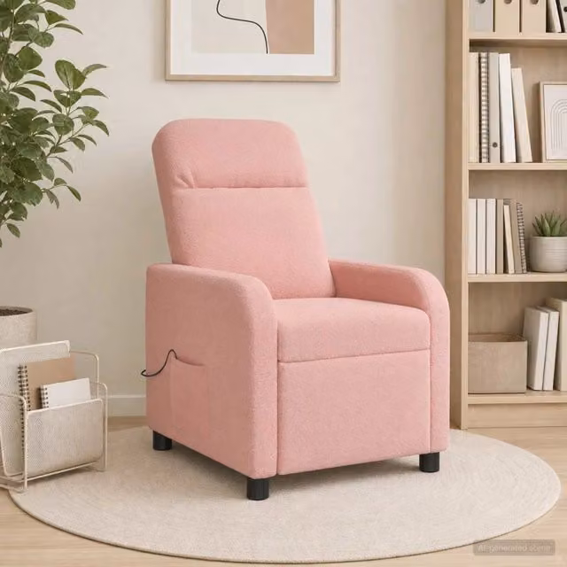Divano Sedia-Poltrona Massaggiante Rosa Boucl¨¦