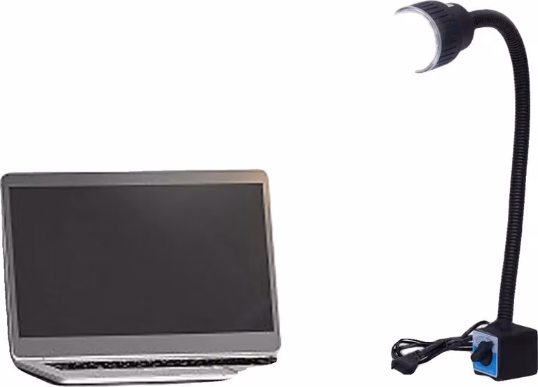 Luce da lavoro a LED, potenza 10W, tensione di ingresso AC 220V, temperatura di colore 6500K, lunghezza tubo flessibile 50cm, classe di protezione IP42