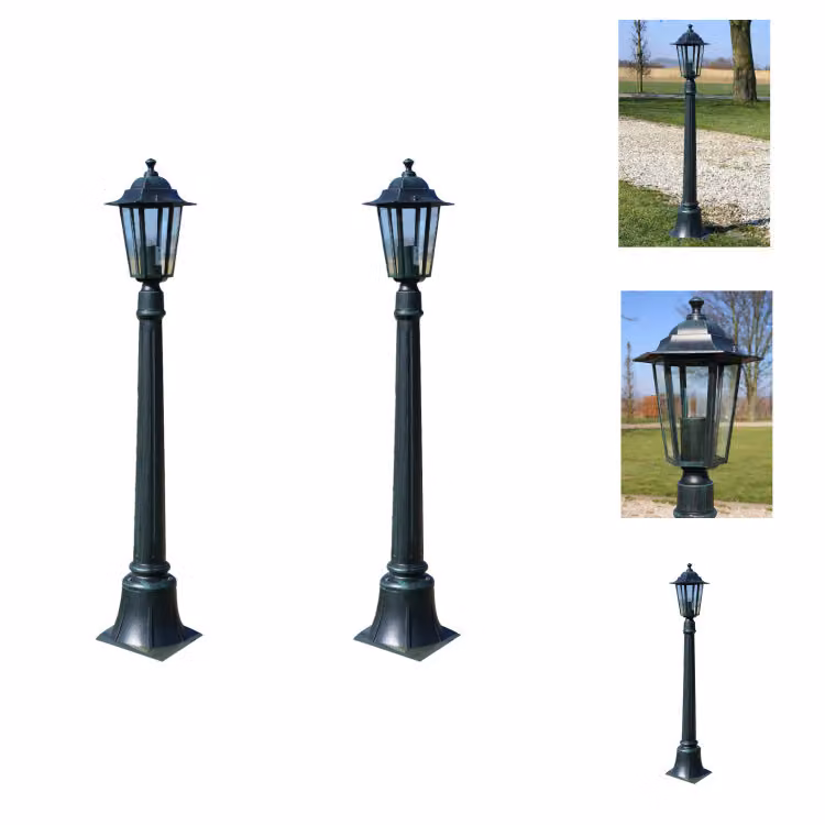 vidaXL Preston luci da giardino 2 pezzi 105 cm - Illuminazione esterna