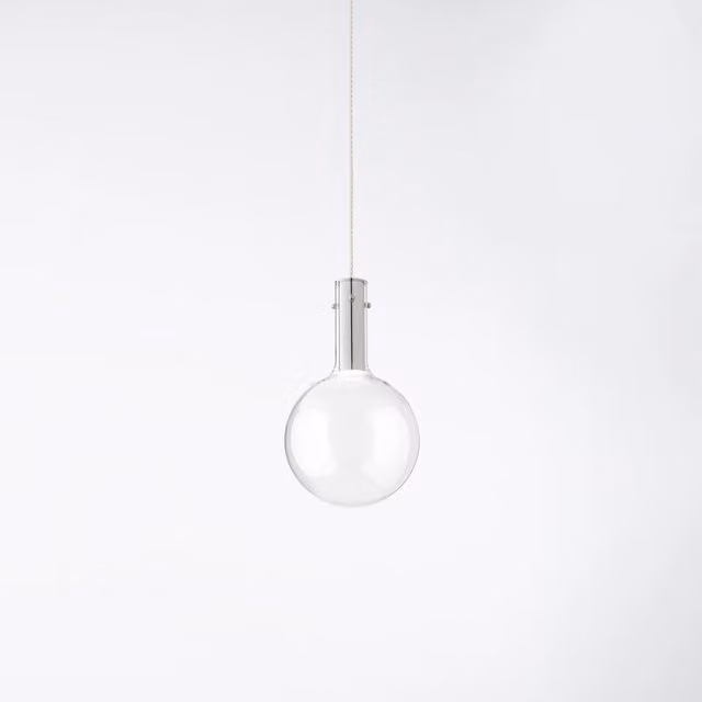 Lampada a sfera in vetro trasparente Perenz Illumina Serie Ampolla con cavo da 200 cm, Diametro: 20 cm – 1