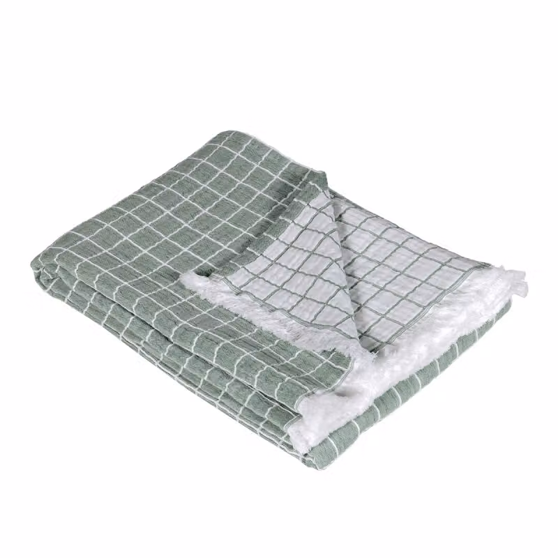BODRUM Plaid - Taglia: 130x180,Colore: BODRUM - VERDE