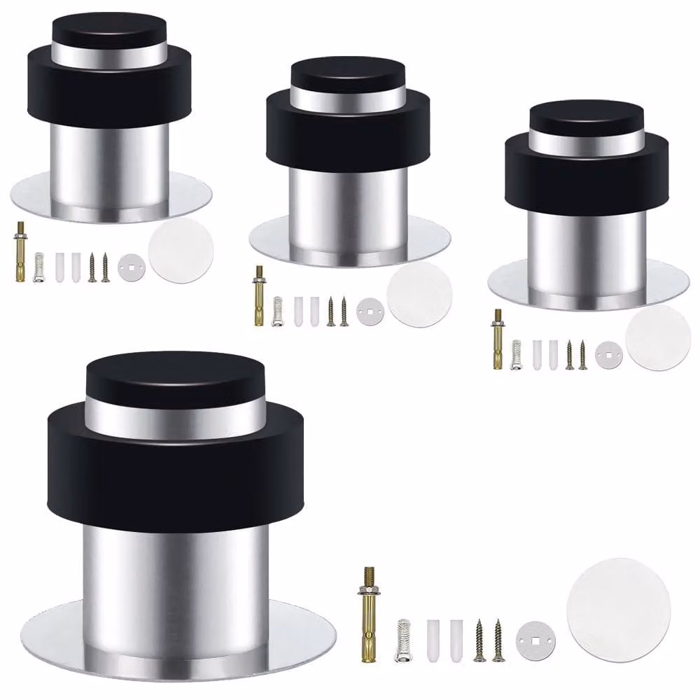 Set di 4 aperture per porte autoadesive in acciaio inossidabile