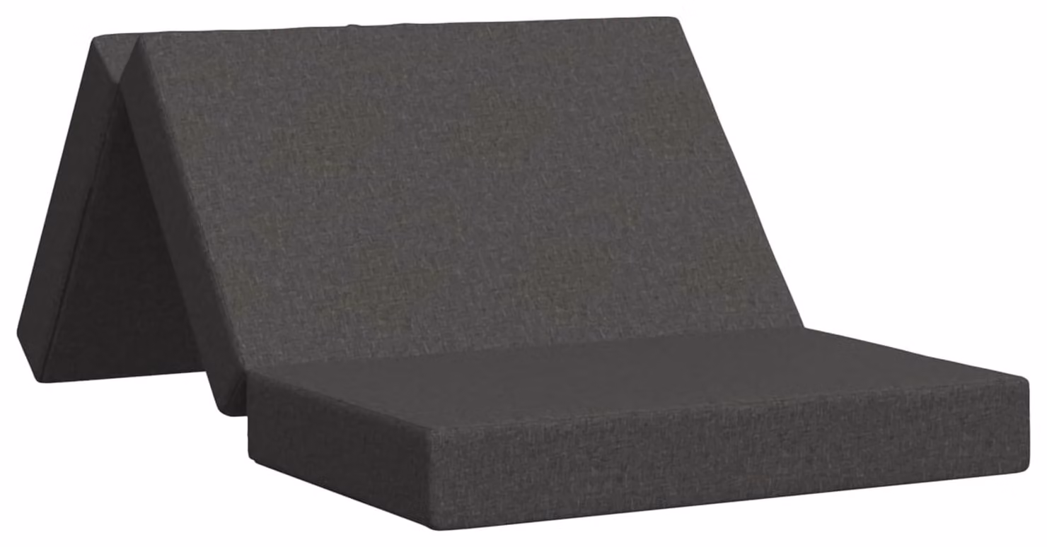 Divano Letto Pieghevole 100 x 67 x 45 cm Grigio Scuro