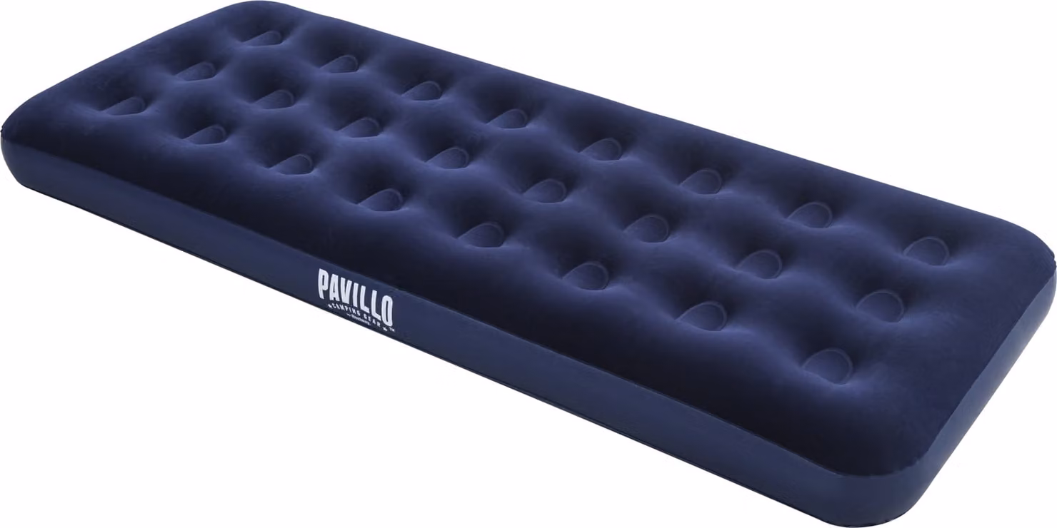 Bestway Materassino Floccato Singolo - Blu - 185x76x22 cm