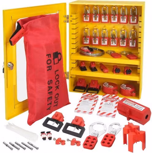 VEVOR Kit di Etichettatura per Blocco Elettrico da 59 Pezzi, Giallo