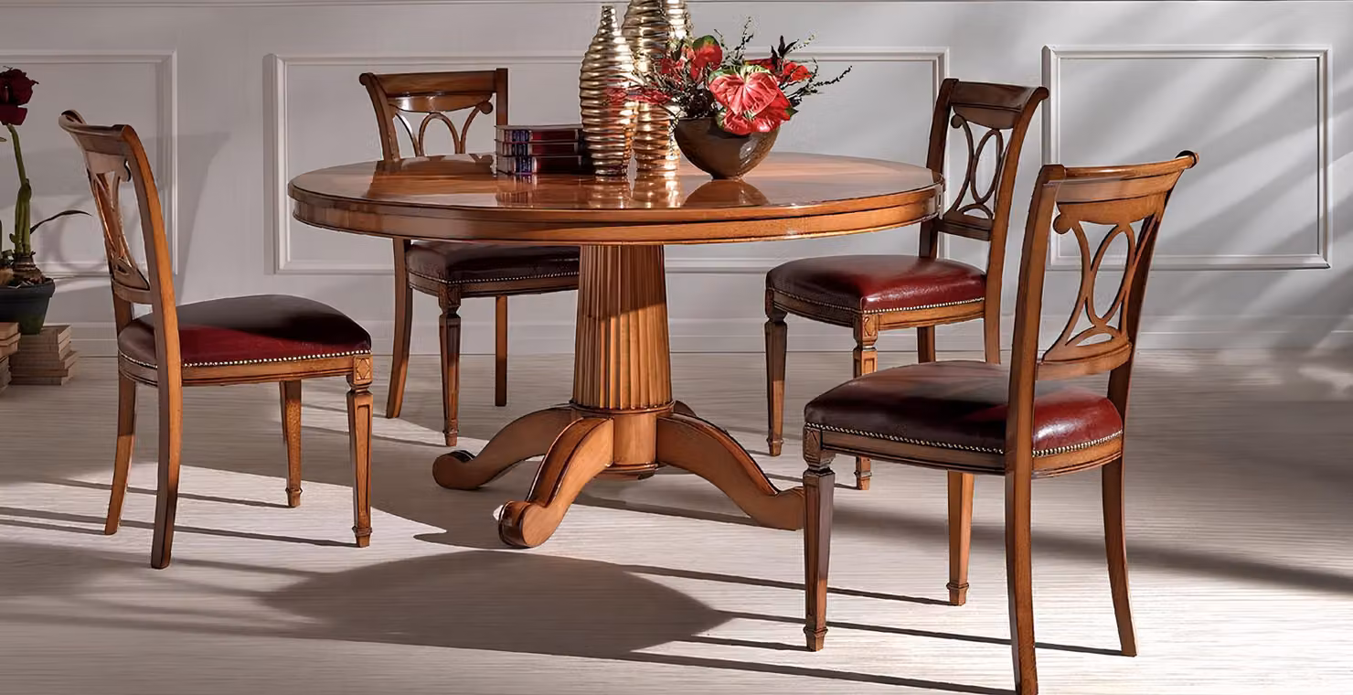Garnitur 4x Stühle Art déco Polster Design Holz Ess Stuhl Zimmer Set Sitz