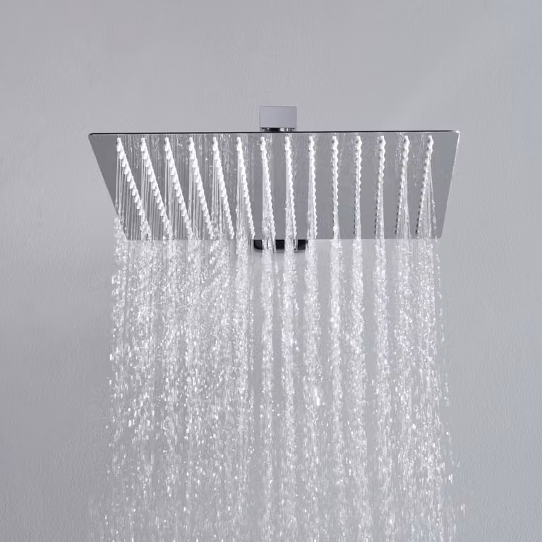 Griglia di aerazione da 30x30 cm, cromata, per bagno