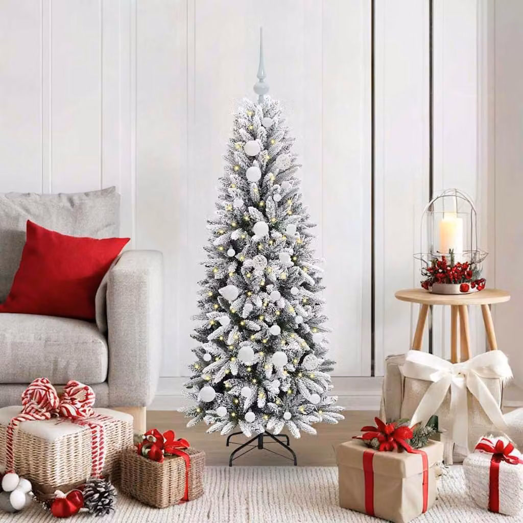 Maison Exclusive - Albero di Natale artificiale, colore bianco, altezza 120 cm