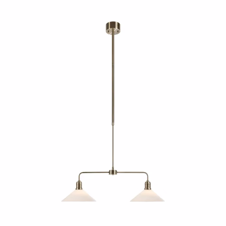 Markslöjd Lampada a sospensione in vetro Vela, dimmerabile, Bronzo / Ottone antico, Soggiorno / Sala da pranzo, Metallo, Lampada a sospensione
