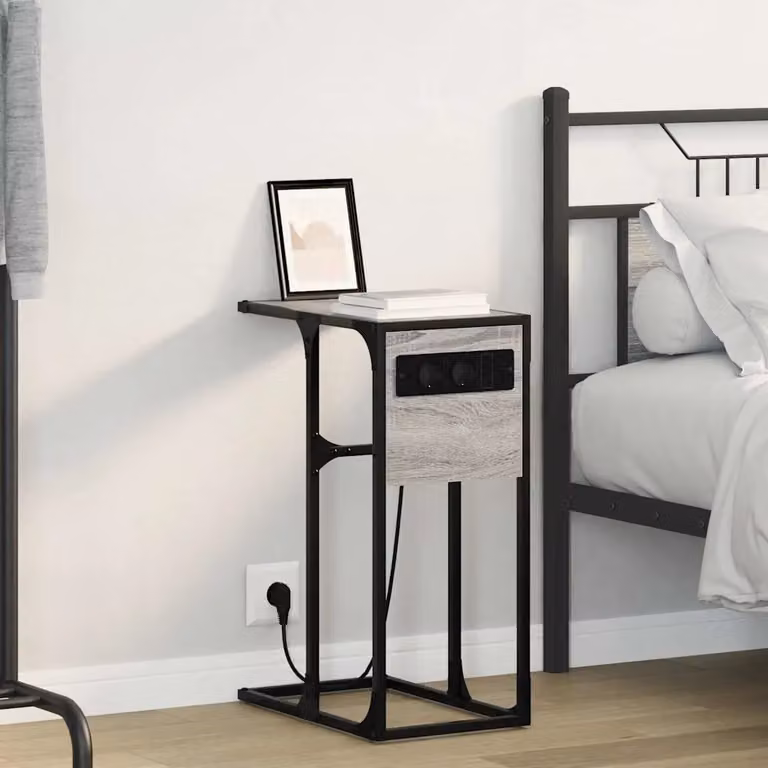 Armadio da Notte vidaXL Grigio Sonoma L: 41,5 cm, P: 26 cm, H: 60,5 cm