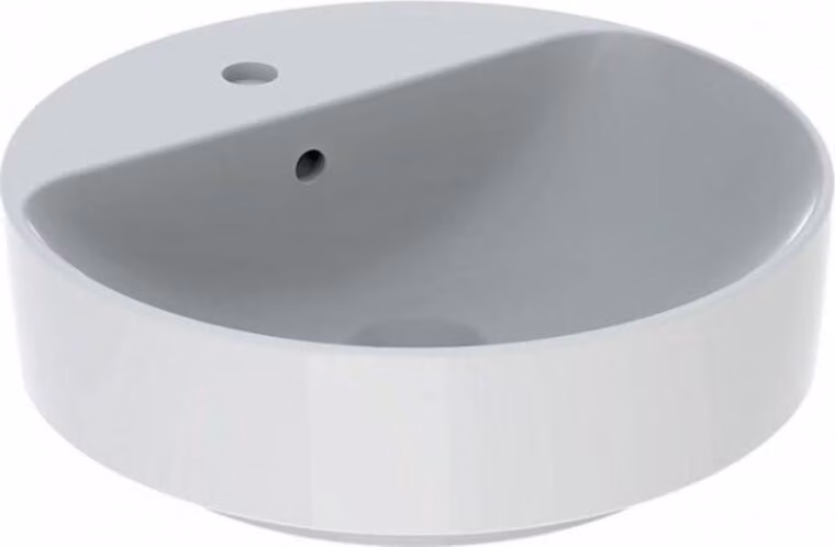 Geberit VariForm Lavabo à poser rond, 450mm, avec trou pour robinet, avec trop-plein, 500.769.00.2, 500.769.00.2