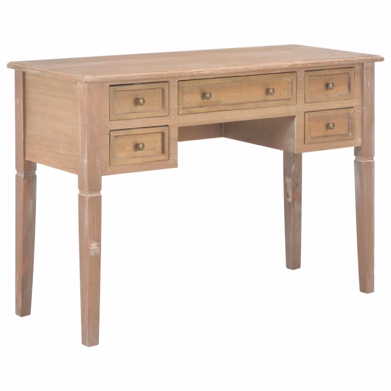 vidaXL Scrivania marrone 109,5 x 45 x 77,5 cm legno