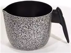 Bollilatte in alluminio antiaderente Valsecchi ROCKY Grigio pietra Diametro: 14 cm