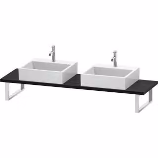 Consolle Duravit DuraStyle f AWT, 2 fori, spessore 3 cm, uovo bw