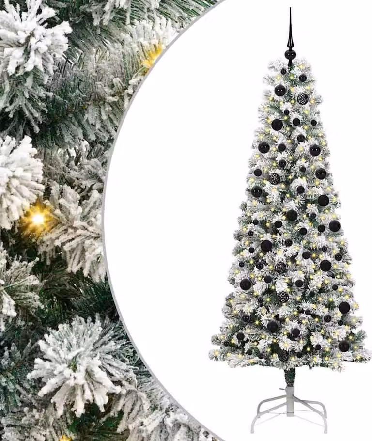 Albero di Natale Artificiale con Rami Pieghevoli 210 cm