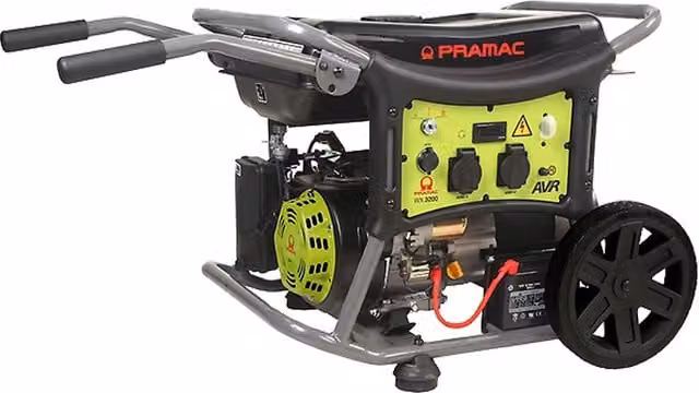 Generatore a benzina Pramac WX 3200 ES da 2850 W con avviamento elettrico, colore giallo