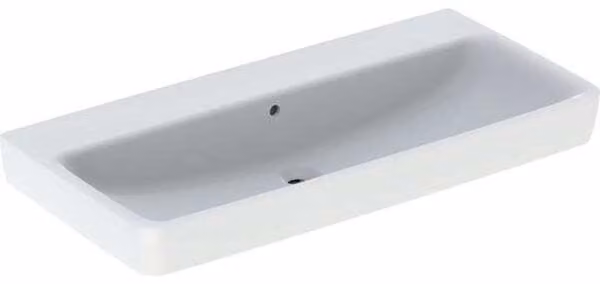 Geberit Renova Plan, lavabo, 100x48 cm, sans trou pour robinetterie, avec trop-plein, 501708, 501.708.00.1, 501.708.00.1