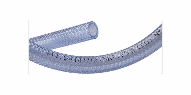 Tubo in tessuto PVC TCF con inserto 19x3,5mm 50m trasparente Tricoflex