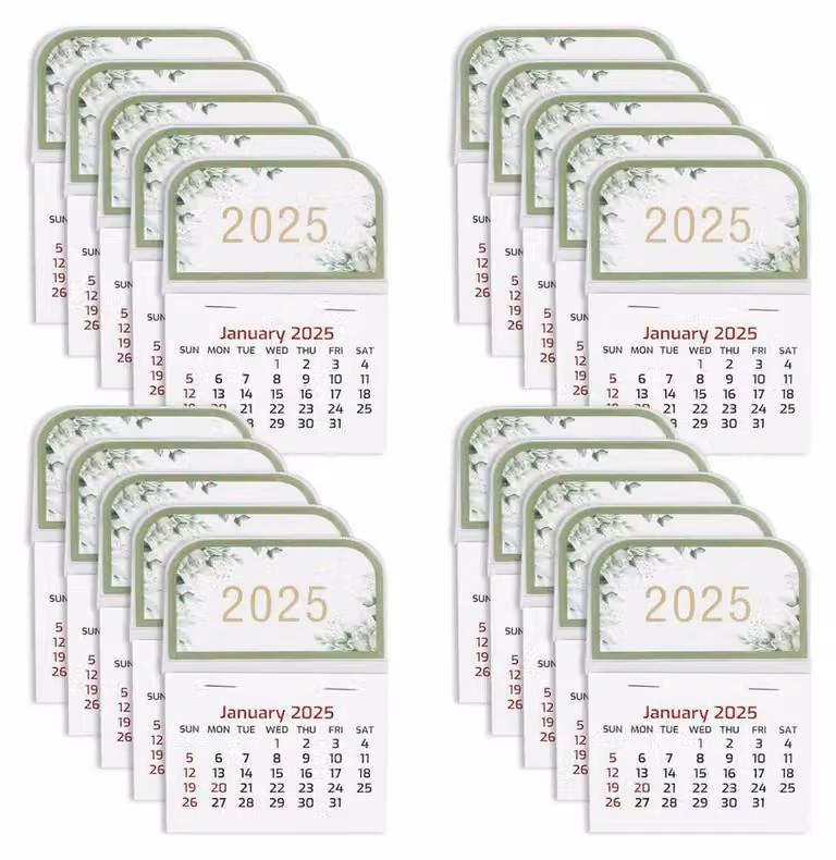 Mini adesivi da calendario - 20 pezzi, ideali per auto e casa