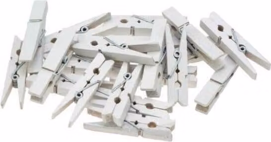 Fibbie bianche 2,5 cm 20 pezzi