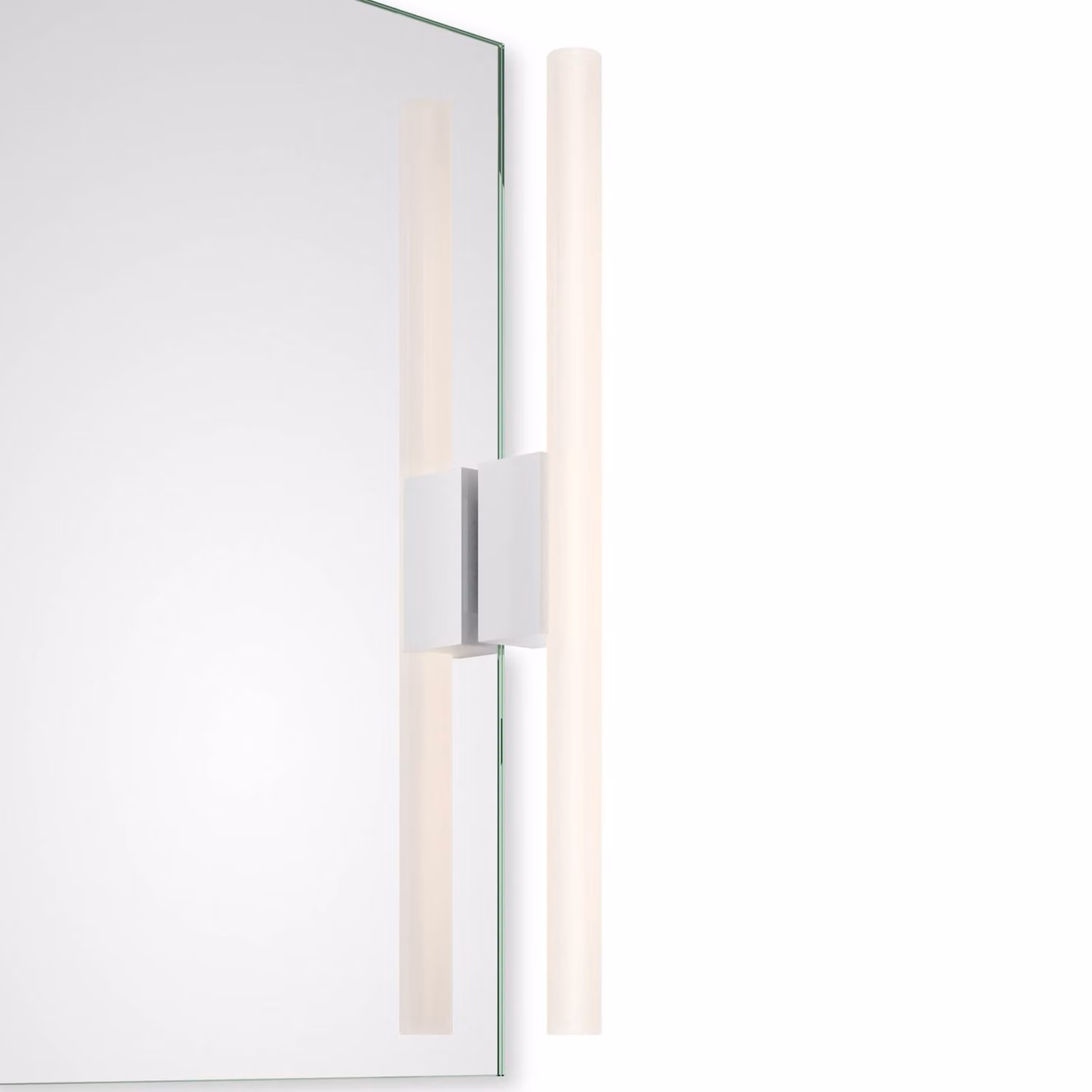Decor Walther Applique da parete Omega 1, dimmerabile, Bianco / Opale, Camera da letto, Metallo, Moderno, Applique