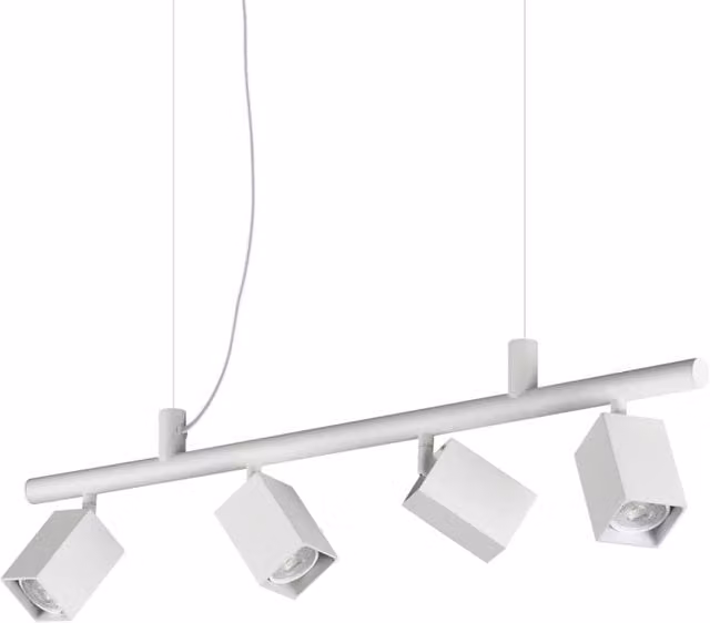 Lampada A Sospensione DYNAMITE 4 Luci Gu10 Bianco Dimmerabile Ideal Lux