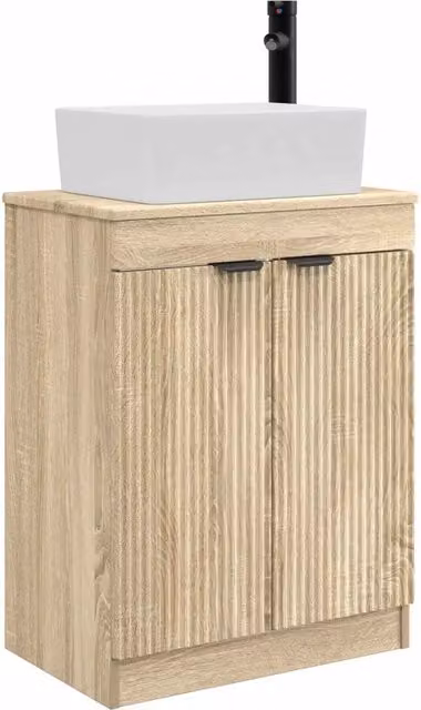 Mobile da bagno con Lavabo | Armadio Lavabo Rovere Sonoma 54 x 35 x 83 cm