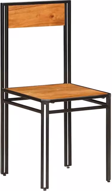 Sedie da Pranzo 4 pz in Legno Massello di Acacia 275845