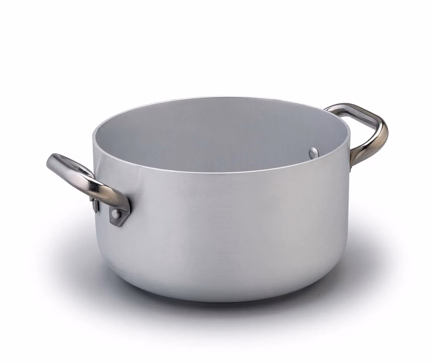 Casseruola Alta in alluminio 3 mm per induzione, due maniglie, diam. 32cm