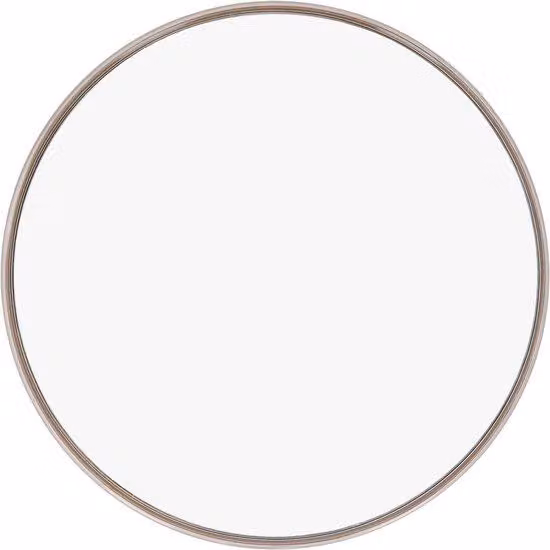 Specchio da trucco da viaggio, a 6 ante, montabile a parete, color oro, essenziale.