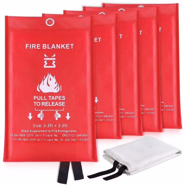 Coperta ignifuga per uso domestico e in cucina, 1 metro x 1 metro