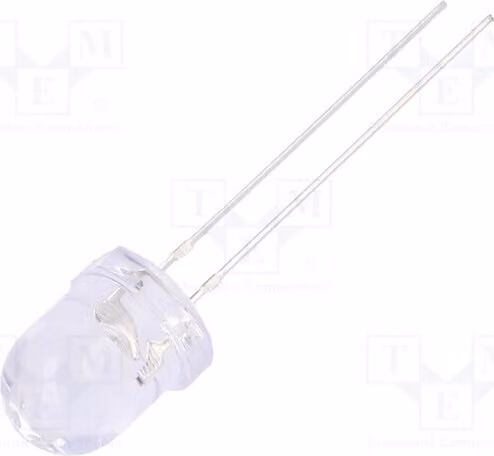 2 LED, 30°, 1120÷1560 mcd, OSO5JA8131A-12V, diodi LED a montaggio superficiale (THT), 8 mm, arancioni, 8 mm