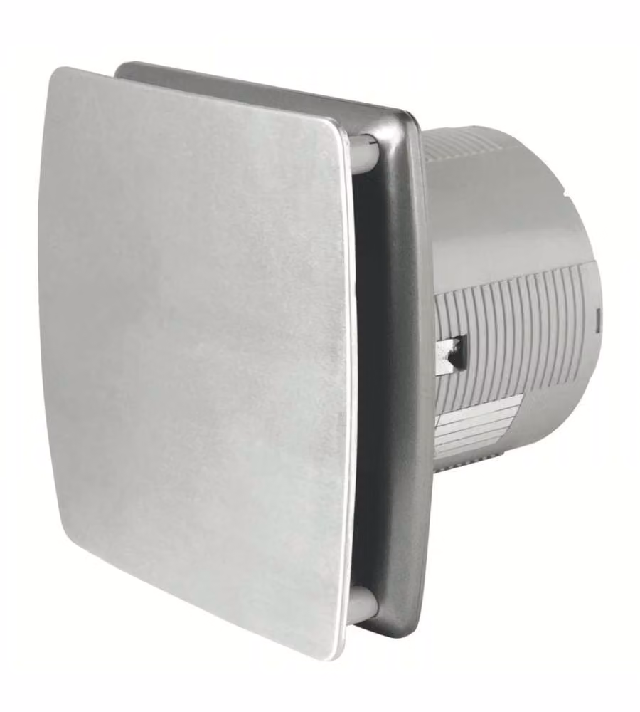 Aspiratore elicoidale INOX 100 mm 15W 98 m³/h silenzioso IPX4
