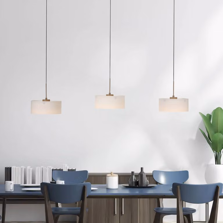 Paul Neuhaus Lampada a sospensione Marika, dimmerabile, Crema / Ambra, Soggiorno / Sala da pranzo, Vetro, Moderno, Lampada a sospensione