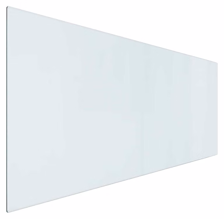 Piastra in vetro per camino Trasparente 120 x 50 cm Vetro