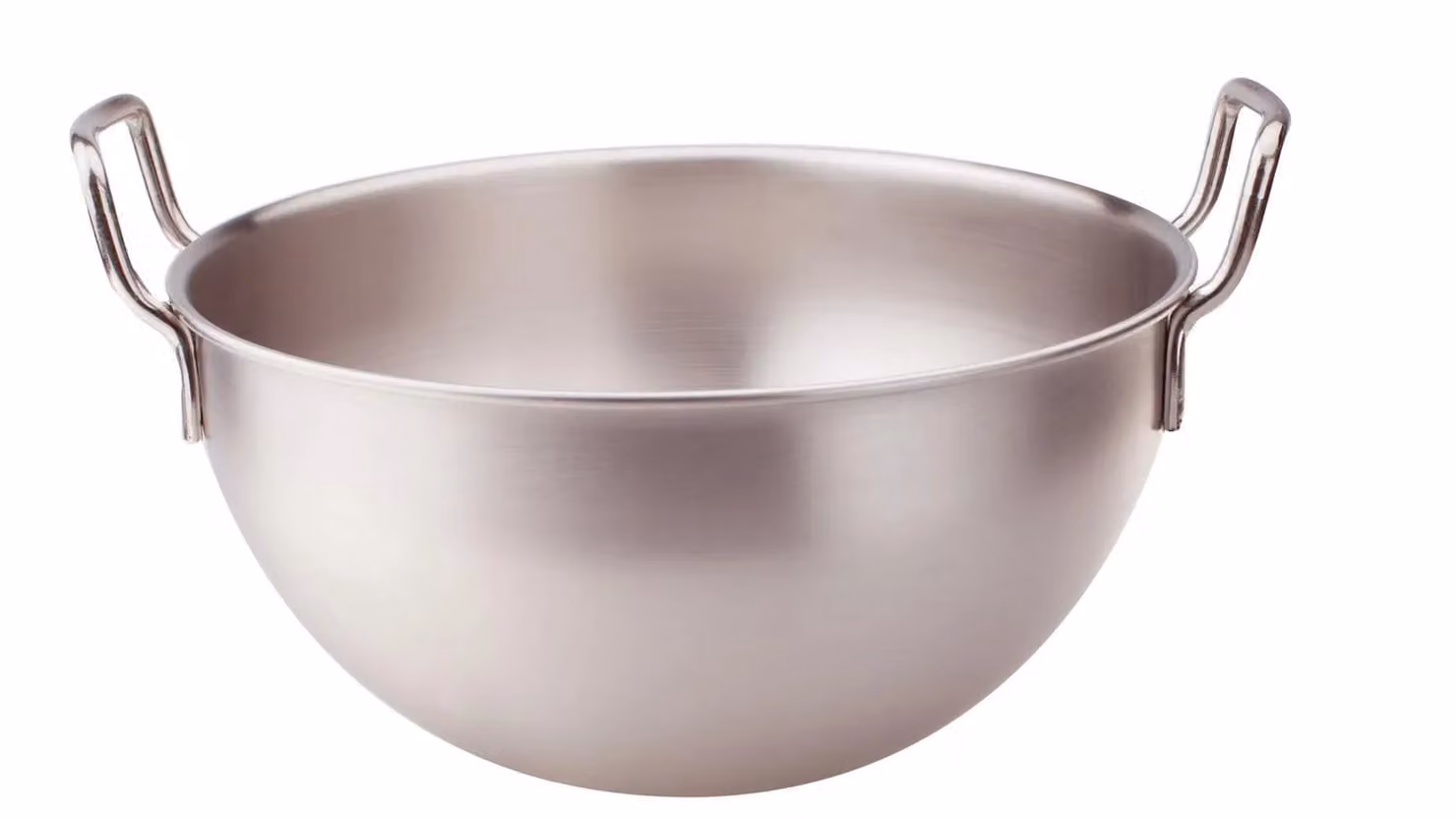 Bastardella semisferica in acciaio inox con maniglie, no induzione, diam.22cm