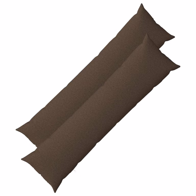 Set di 2 cuscini vidaXL HEERLEN in tessuto beige, con fodera rimovibile e lavabile, forma rettangolare L: 145 cm x P: 40 cm x H: 40 cm