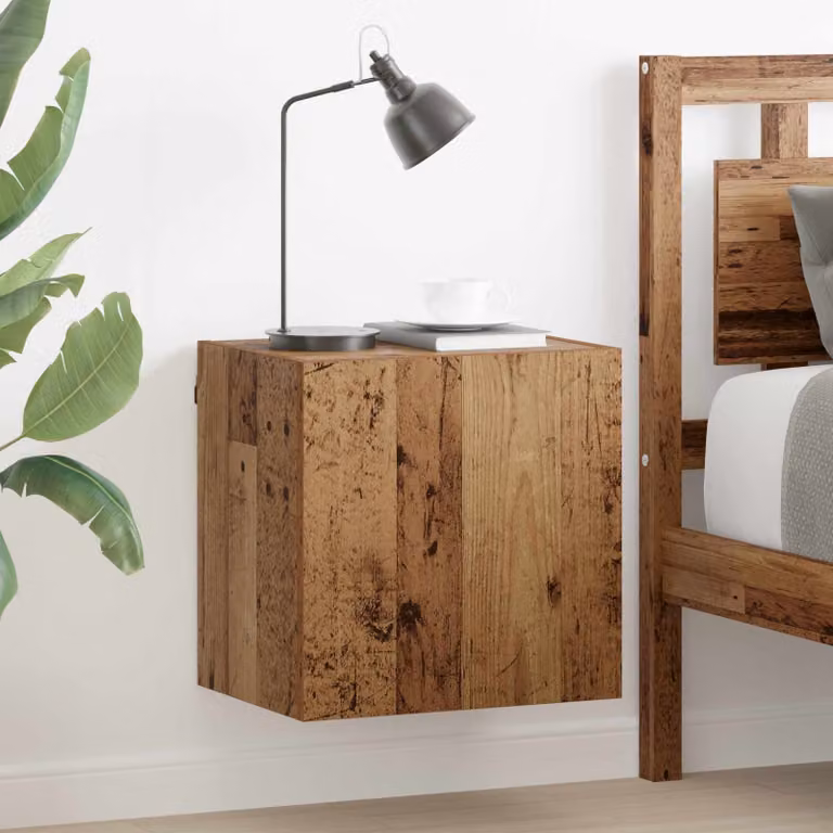 Mobile TV da parete vidaXL in legno vecchio marrone L: 40,5 cm, P: 30 cm, H: 40 cm