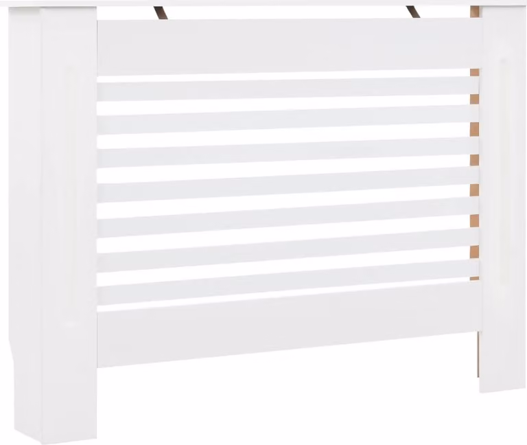 Copertura per Radiatore Bianca 112x19x81,5 cm in MDF